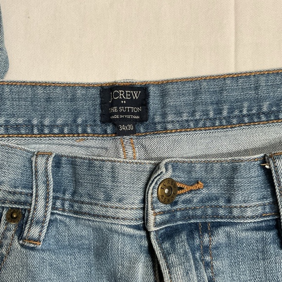 J. Crew men’s Light Blue Denim Jeans size 34 waist 30 length - Picture 6 of 7